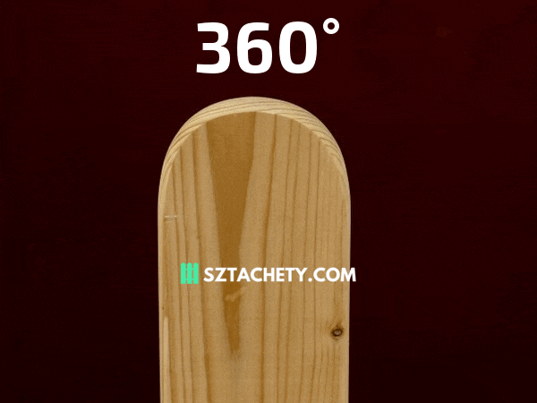 SZTACHETY drewniane na płot zaokrąglone widok-360