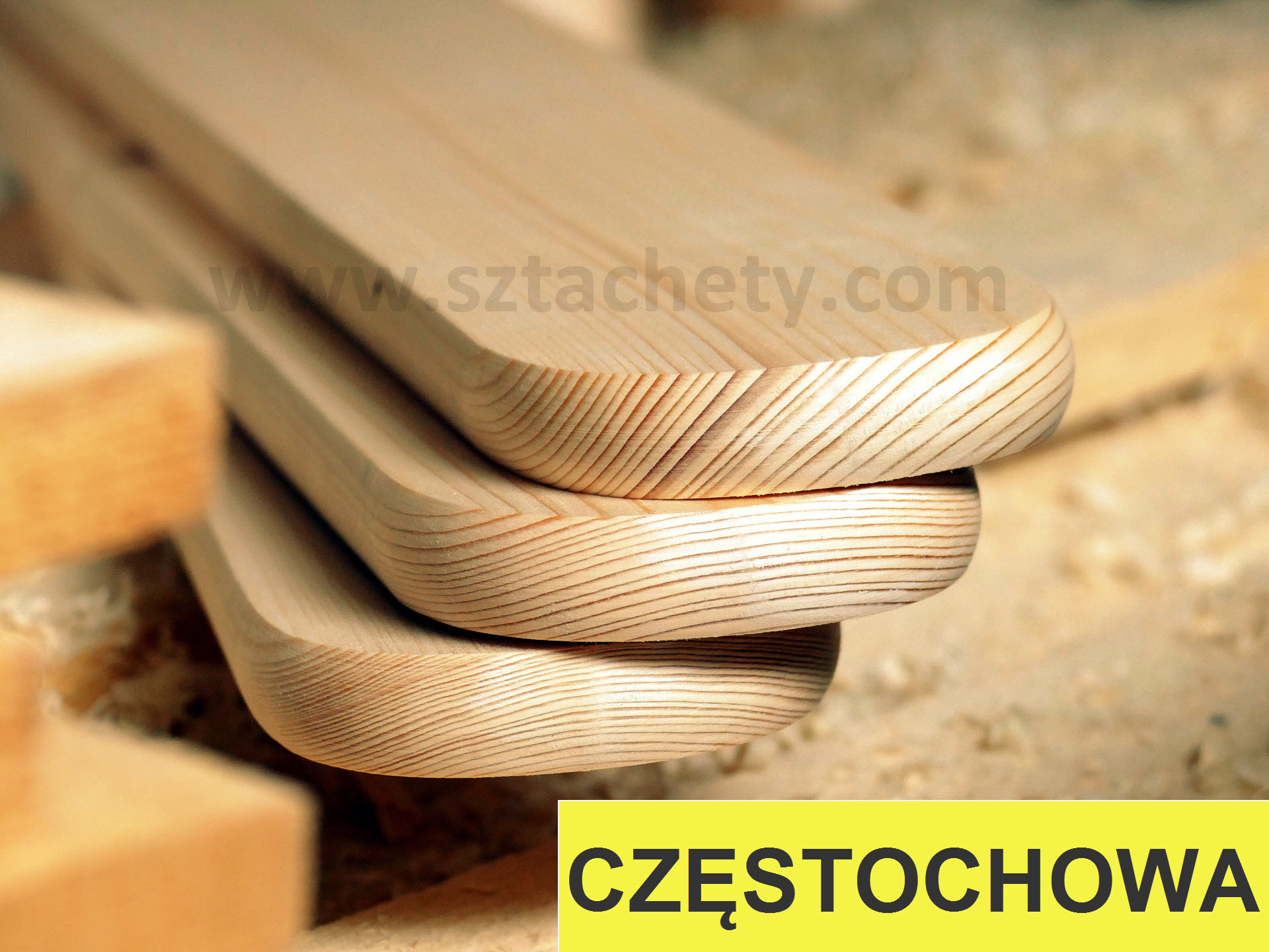 sztachety drewniane świerkowe Częstochowa — dostawa od producenta z Żywca