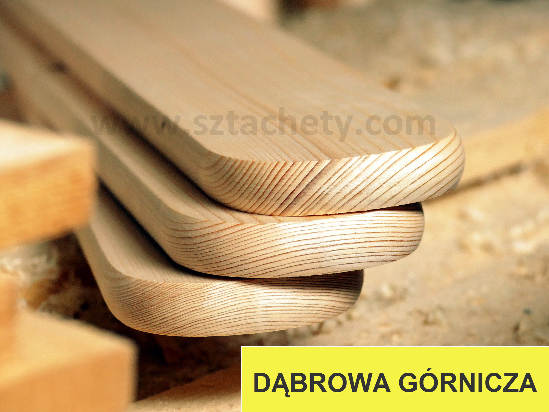sztachety drewniane świerkowe Dąbrowa Górnicza — dostawa od producenta z Żywca